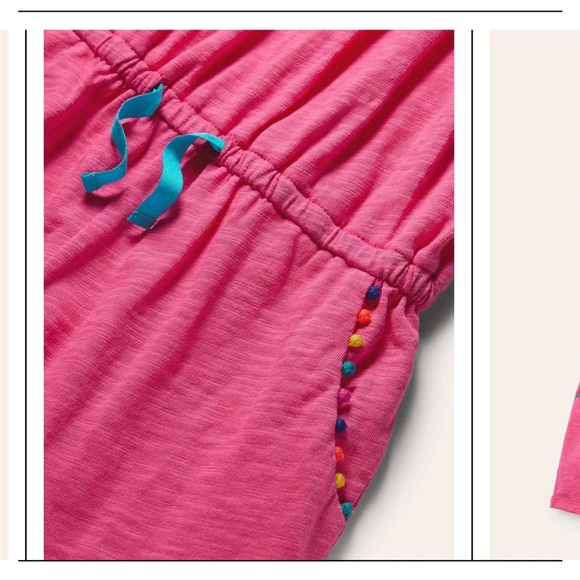 Boden size 11-12 pink romper. So cute! Good condition. - Picture 5 of 5